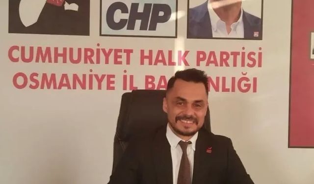 CHP Osmaniye İl Başkanlığına Mutlu Yavuzer seçildi 