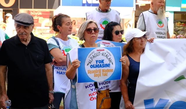 Eskişehirli emeklilerden 'siyanürlü maden' protestosu: "Yörede yaşayan insanlar kanser olur"