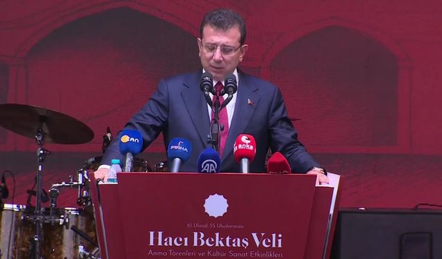  Hacı Bektaş Veli Anma Törenleri... İmamoğlu: "kan dökmeyi dahi düşünecek kadar... Şiddeti savunanların olduğu bir ortamdayız"