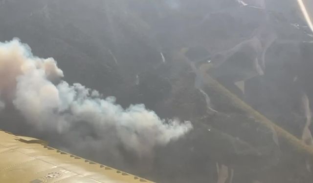 Manisa'nın Şehzadeler ilçesindeki orman yangınına müdahale sürüyor 