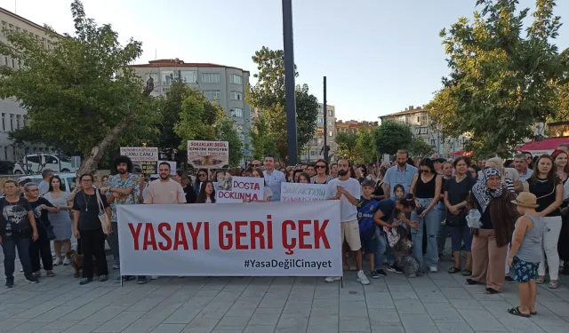 Hayvanseverler Keşan’dan seslendi: “Yasayı Veto Et”