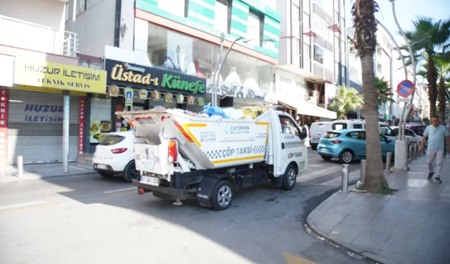 İşlek cadde ve dar sokaklarda Çöp Taksi hizmet veriyor