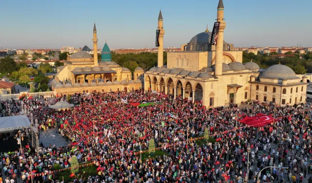 On binlerce Konyalı Gazze için tek yürek oldu