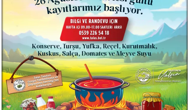 Talas’ta kışa hazırlık günleri başlıyor