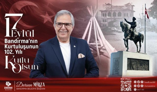 Bandırma Belediye Başkanı Mirza: "Bandırma'ya aşkla hizmet etmiş biri olarak Bandırmalı olmaktan gurur duyuyorum"