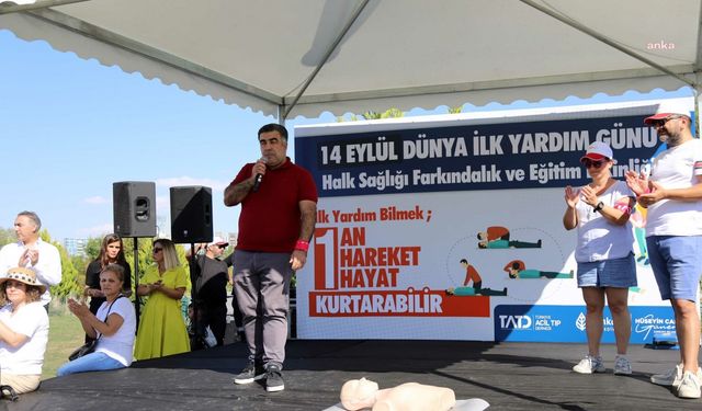 Çankaya'da Dünya İlkyardım Günü'nde farkındalık eğitimi