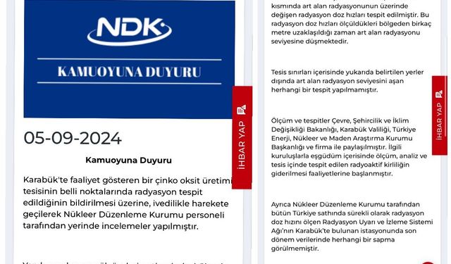 Karabük MARZİNC fabrikasını işçilerinden ''yüksek oranda radyasyon'' iddiası 