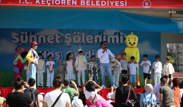 Keçiören Belediyesi'nden çocuklara sünnet şöleni