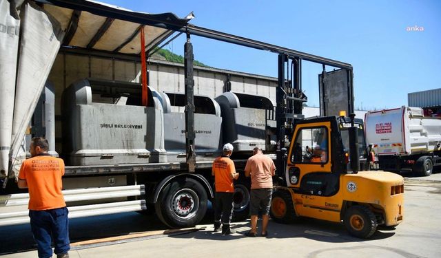 Şişli Belediyesi'nden Giresun Belediyesi'ne çöp konteyneri desteği