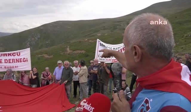 Trabzon Araklı halkı, altın madenine karşı direniyor: "Buralar bize dedelerimizden atalarımızdan kalma"