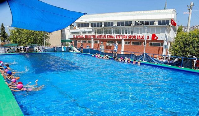 Yetenekli sporcular kulüplere yönlendirildi: Bayraklı’nın yaz okullarına 4 bin 200 kişi katıldı