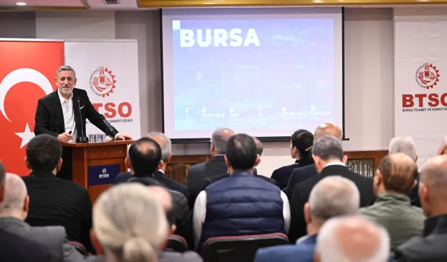 BTSO Başkanı İbrahim Burkay Tarihi Çarşı ve Hanlar Bölgesi Üyeleriyle Buluştu