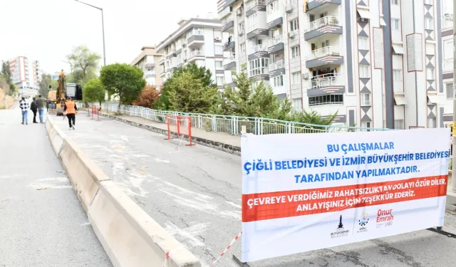 İzmir Çiğli’de heyelan bölgesine hızlı müdahale