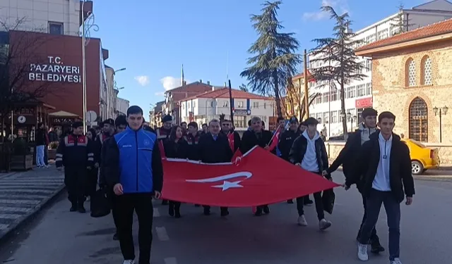 Bilecik Pazaryeri’nde Sarıkamış Şehitleri anısına yürüyüş