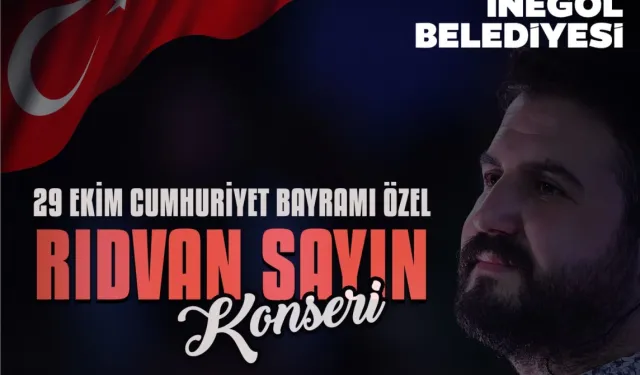 Bursa İnegöl'de 29 Ekim'e özel konser