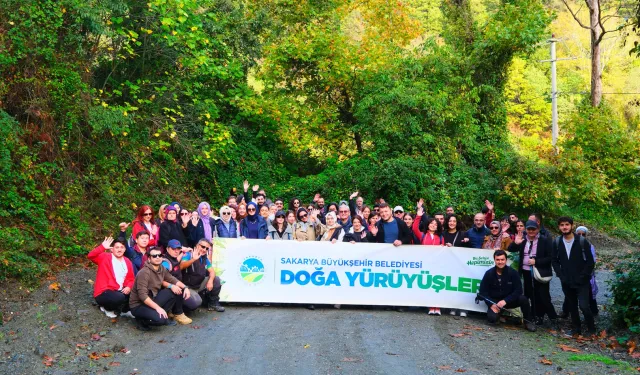Sakarya'da sonbaharda büyüleyici rotada yürüyüş