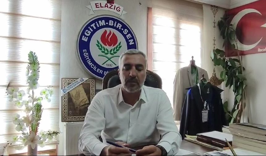 Eğitim-Bir-Sen Elazığ Şube Başkanı Bahşi: "Atanamayan öğretmenler ülkenin büyük bir problemi haline geldi"