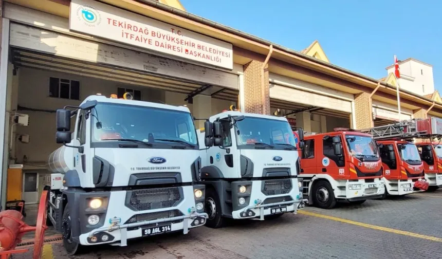 Tekirdağ’dan Enez’e yangın güvenliği desteği