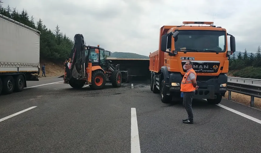 Bolu Dağı Tüneli’nde kaza! İstanbul istikameti trafiğe kapandı!