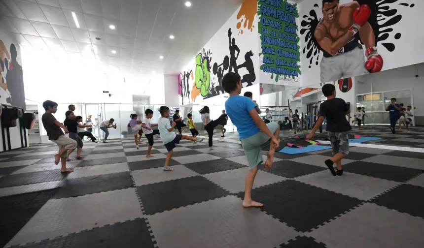 Çocukların spor heyecanı