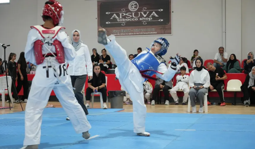 Minikler taekwondoya Bursa Yenişehir ev sahipliği yaptı