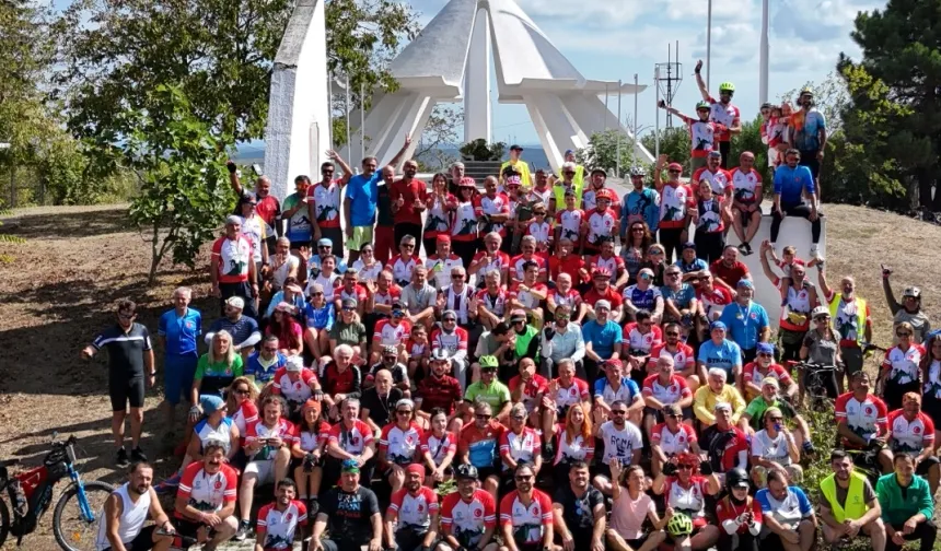 Kocaeli’de pedallar doğa, tarih ve Gazze için çevrildi